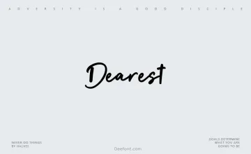 Dearest Font