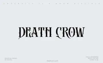 Death Crow Font