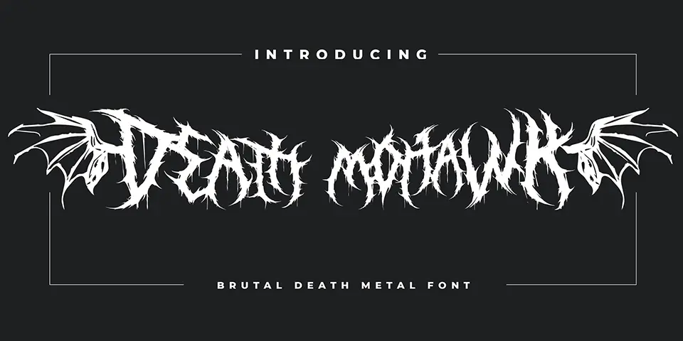 Death Mohawk Font
