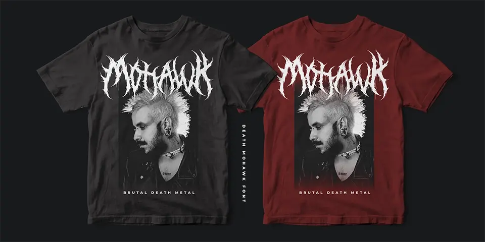 Death Mohawk Font