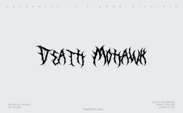 Death Mohawk Font