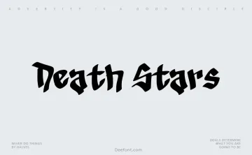 Death Stars Font