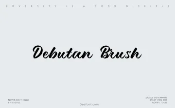 Debutan Brush Script Font