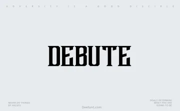 Debute Font