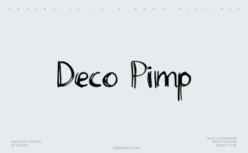 Deco Pimp Font