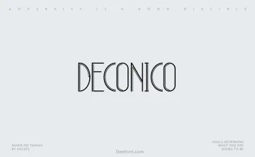Deconico Font