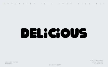 Delicious Font