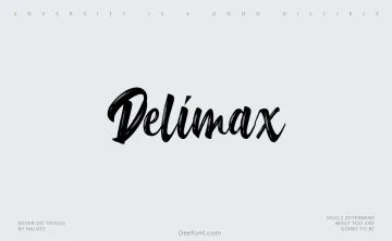 Delimax Font