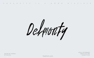 Delmonty Font