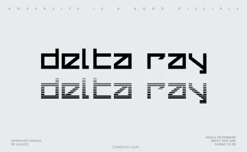 Delta Ray Font