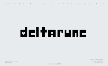 Deltarune Font