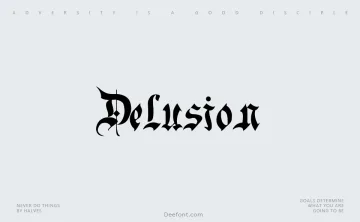 Delusion Font