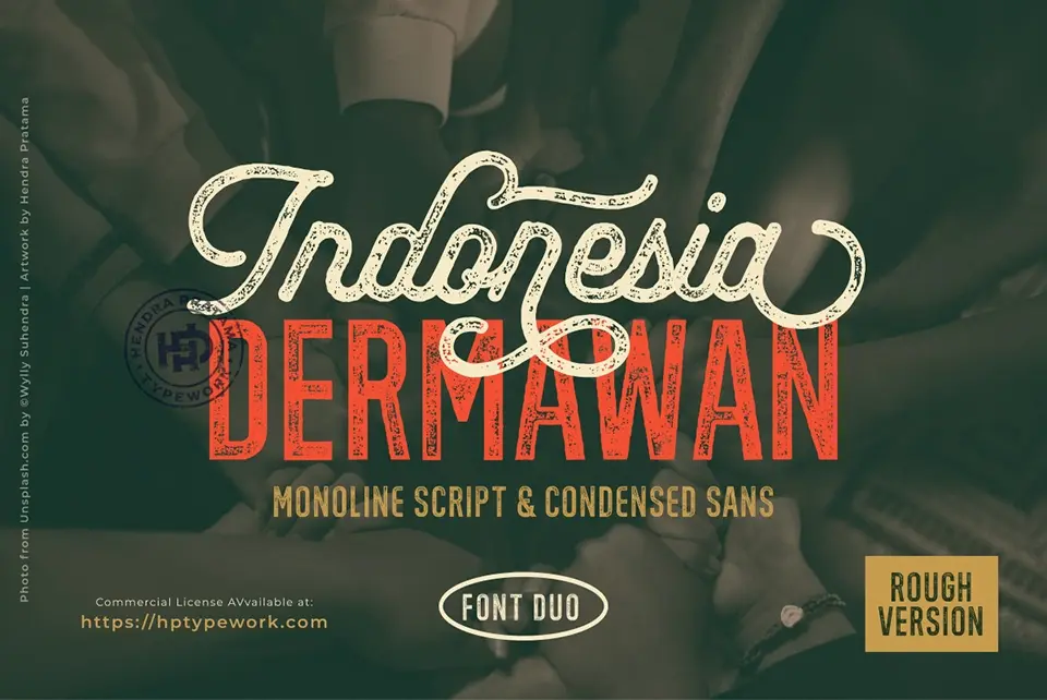 Dermawan Rough Font