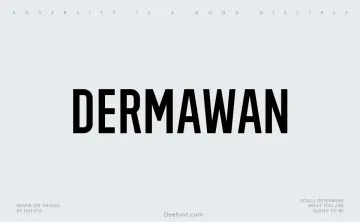 Dermawan Sans Font