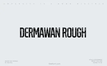 Dermawan Rough Font