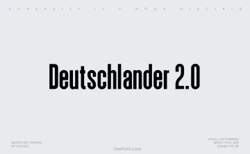 Deutschlander 2.0 Font