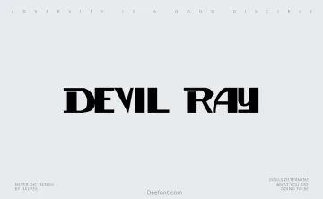Devil Ray Font