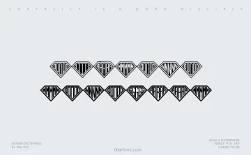 Diamond Monogram Font