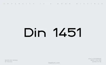 Din 1451 Font
