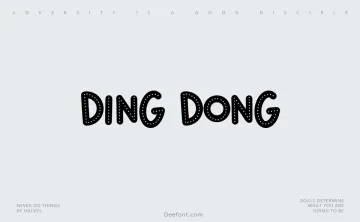 Ding Dong Font