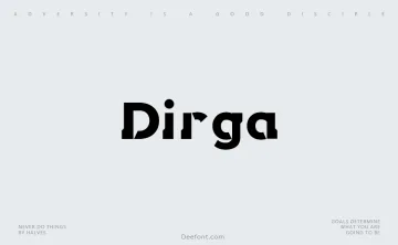 Dirga Font