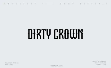 Dirty Crown Font