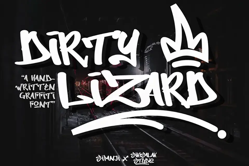 Dirty lizard Font