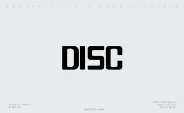 Disc Font