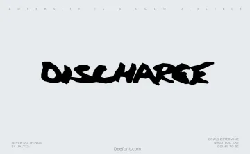 Discharge Font