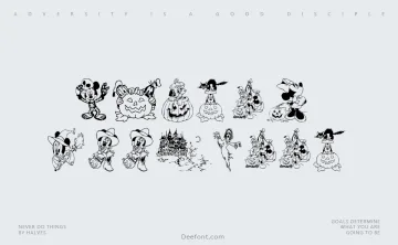 Disney Halloween Font