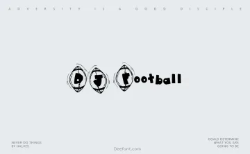 DJ Football Font