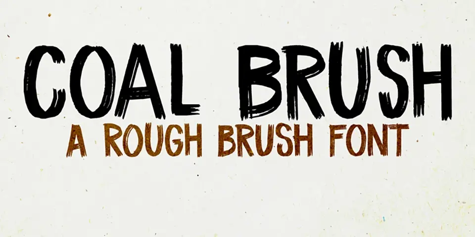 DK Coal Brush Font