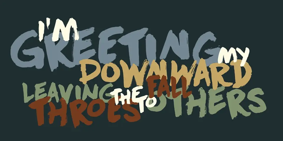 DK Downward Fall Font
