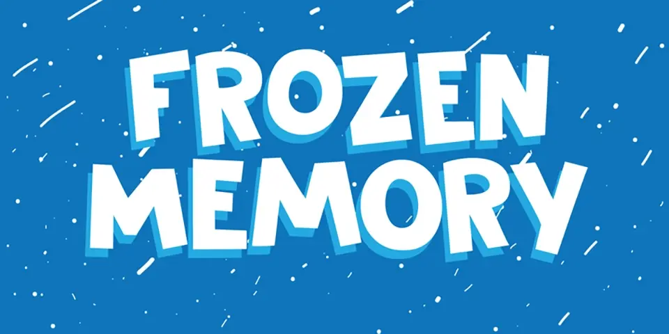 DK Frozen Memory Font