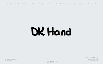 DK Hand Font