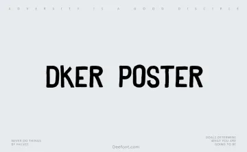 Dker Poster Font