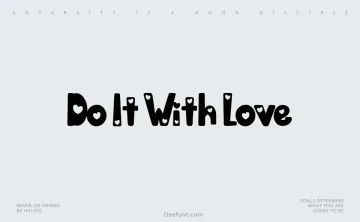 Do It With Love Font