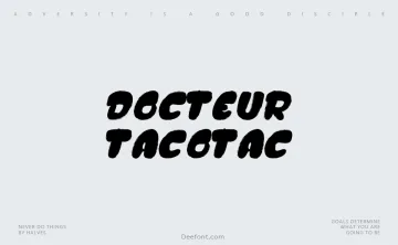 Docteur Tacotac Font