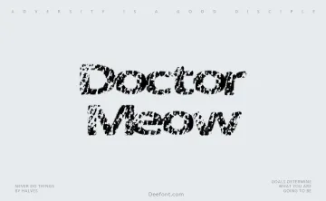 Doctor Meow Font