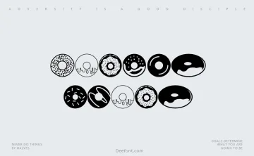 Donuts Icons Font