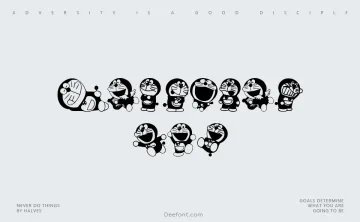 Doraemon Mix Font