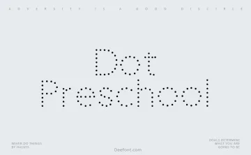 Dot Preschool Font