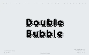 Double Bubble Font