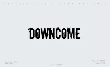 Downcome Font