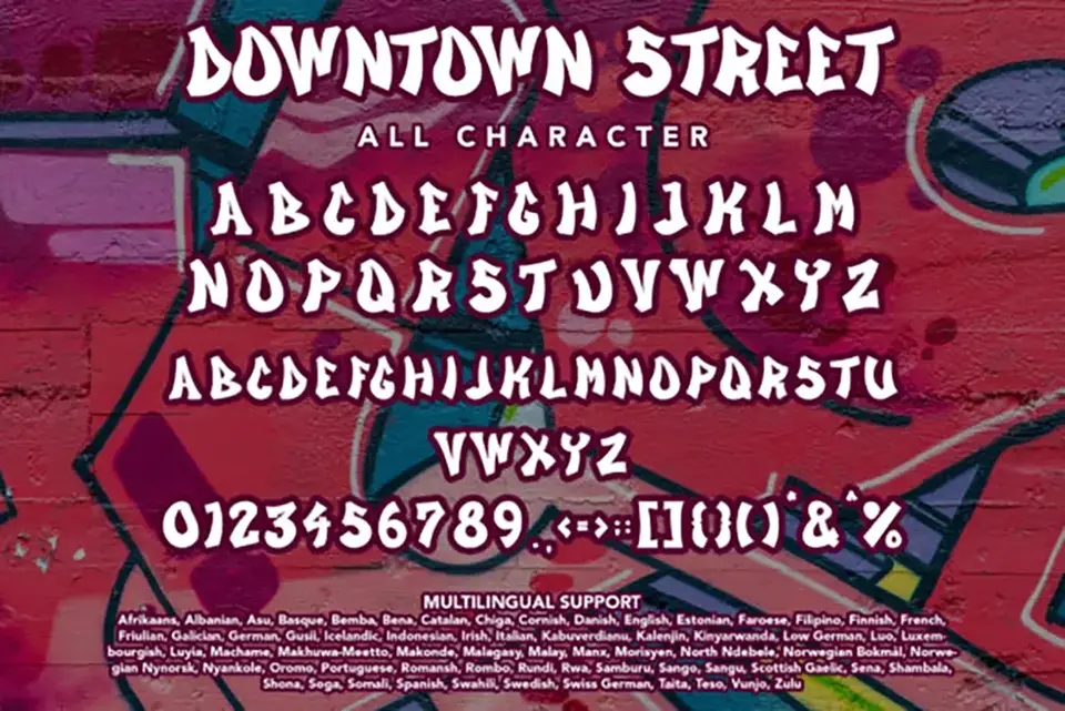 Downtown Street Font