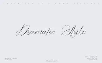 Dramatic Style Font