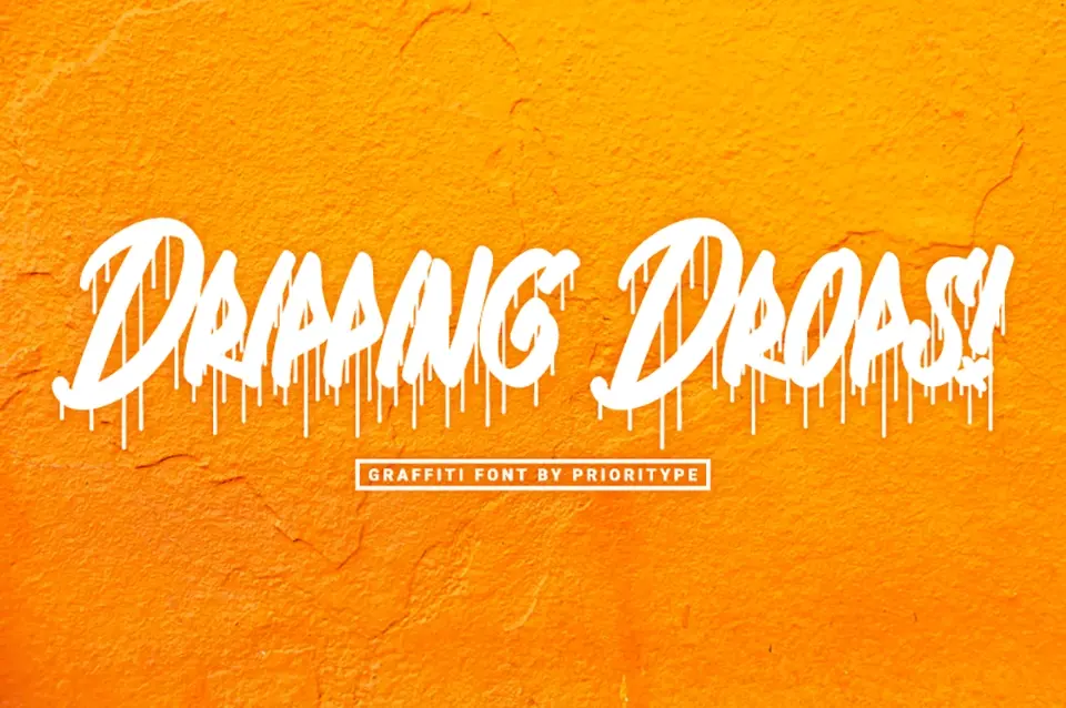Dripping Drops Font