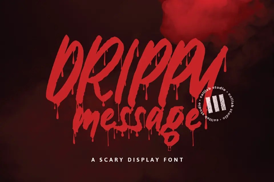 Drippy Message Font