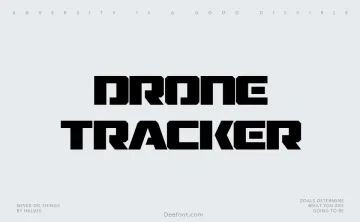Drone Tracker Font