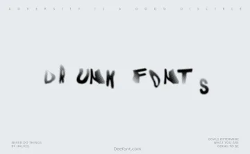 Drunk Fonts Font